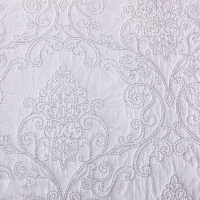 Покрывала для кровати CHAUSUB комплект белого одеяла из 3 предметов Хлопковое одеяло