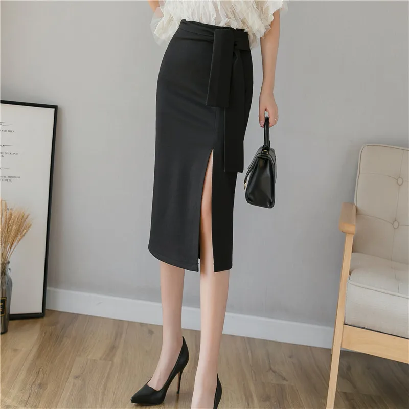 Офисные женские туфли Высокая Талия посылка юбка с высокой талией в Корейском