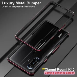 for redmi k40 game edition case original luxury aluminum bumper case for xiaomi redmi k40 gaming enhance edition metal frame free global shipping