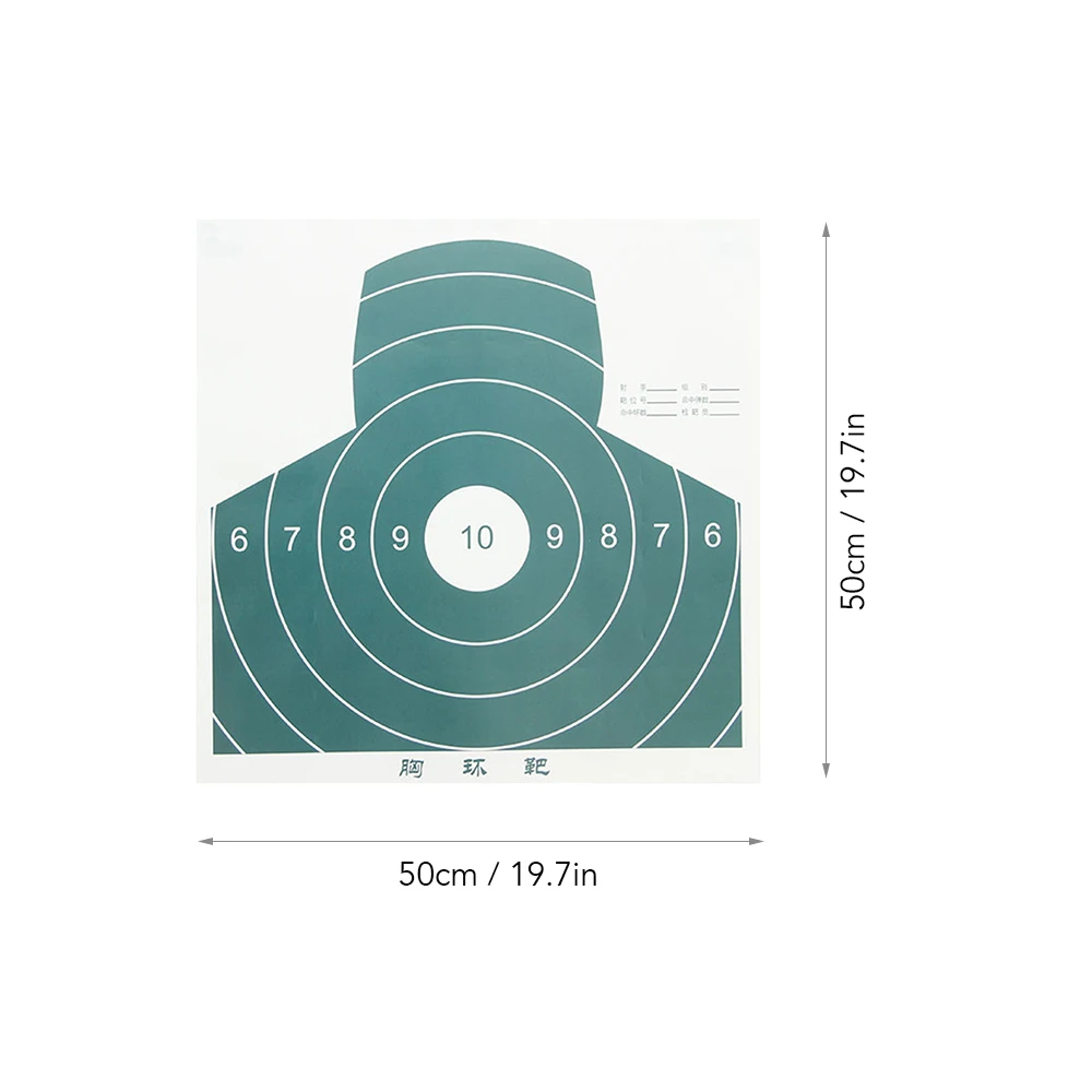 

20 PCS Archery Target Paper 50X50CM Target Practice Paper Sheet with 4 PCS Paper Target Pins