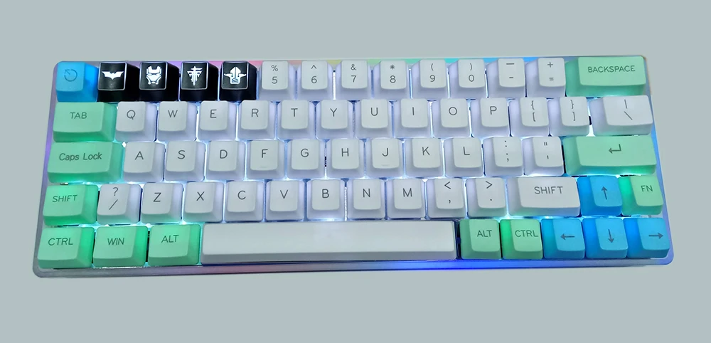 GH63 GH64 механическая клавиатура DIY Светодиодная подсветка RGB деревянный или