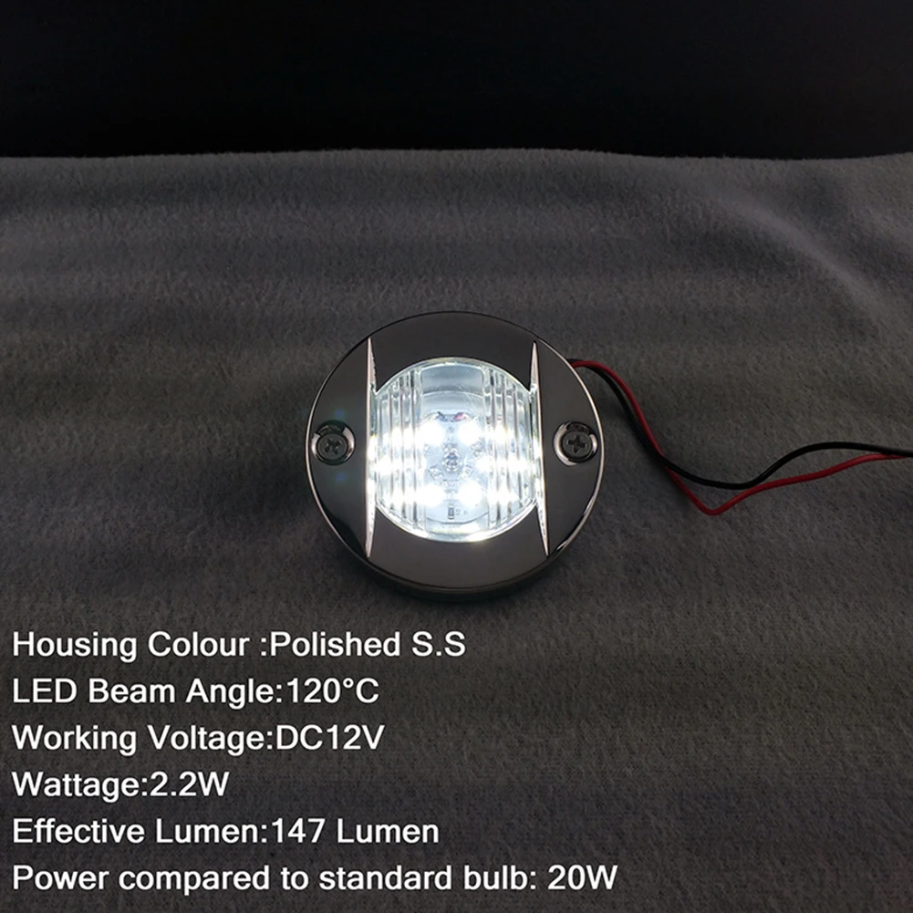 DC 12V светодиодный задний фонарь Замена кормовой Круглый Лодка Навигация Открытый
