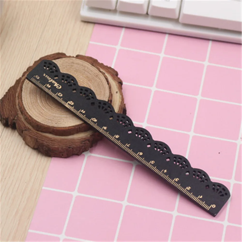 JESJELIU Корейский Zakka Kawaii 1 шт. милые канцелярские принадлежности линейка из