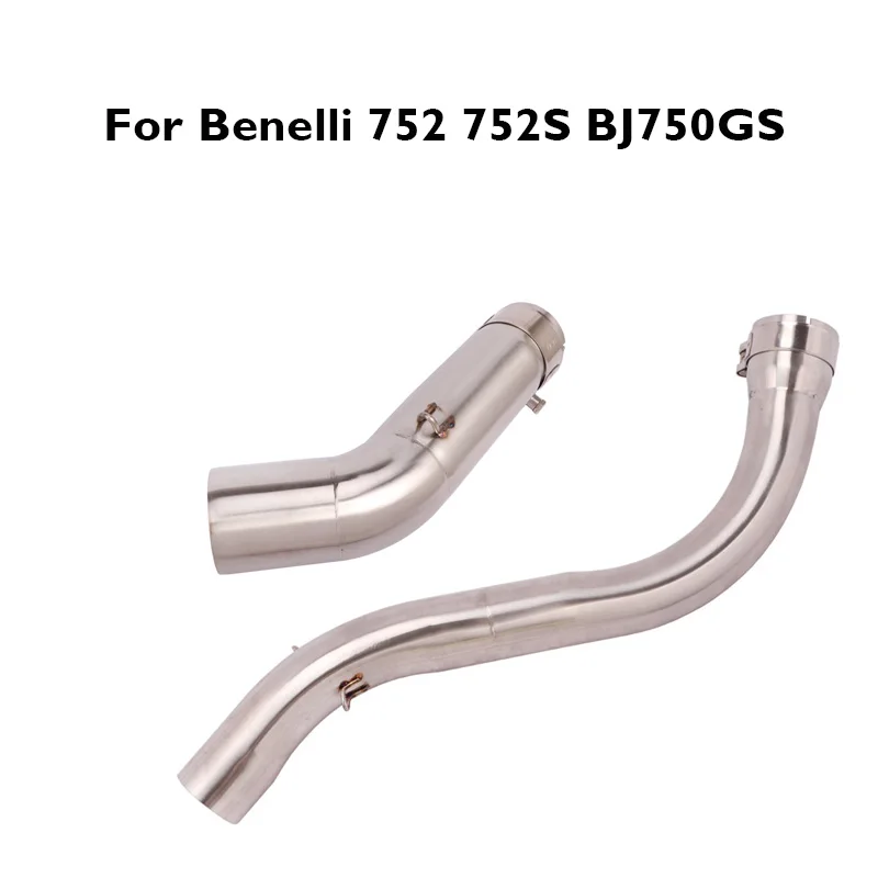 

Выхлопная труба мотоцикла, Модифицированная выхлопная Соединительная труба, средняя труба для Benelli 752 752S BJ750GS