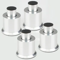 4pcs speakers isolation spike magnetic levitation stand feet adjustable damping nail silver