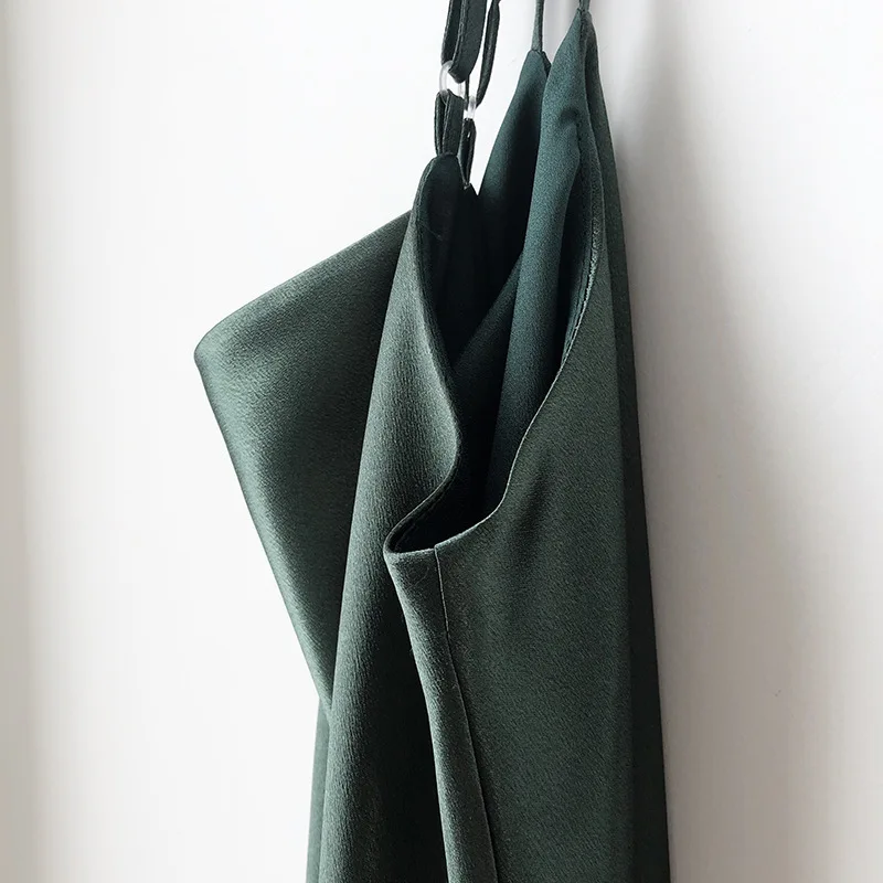 Женское блестящее атласное платье Wixra элегантный сарафан с v-образным вырезом