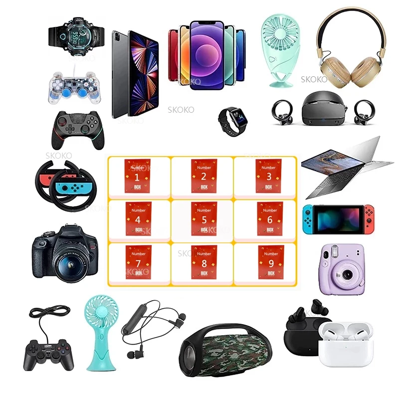 

2022 Most popular Lucky Number Mystery Box 100% Surprise High-quality Gift Electronics Gamepads Digital Cameras Christmas Gift