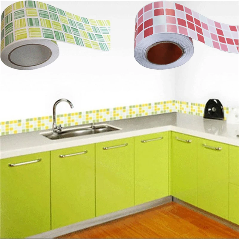 Водонепроницаемая мозаичная плитка настенная наклейка для кухни ванной туалета