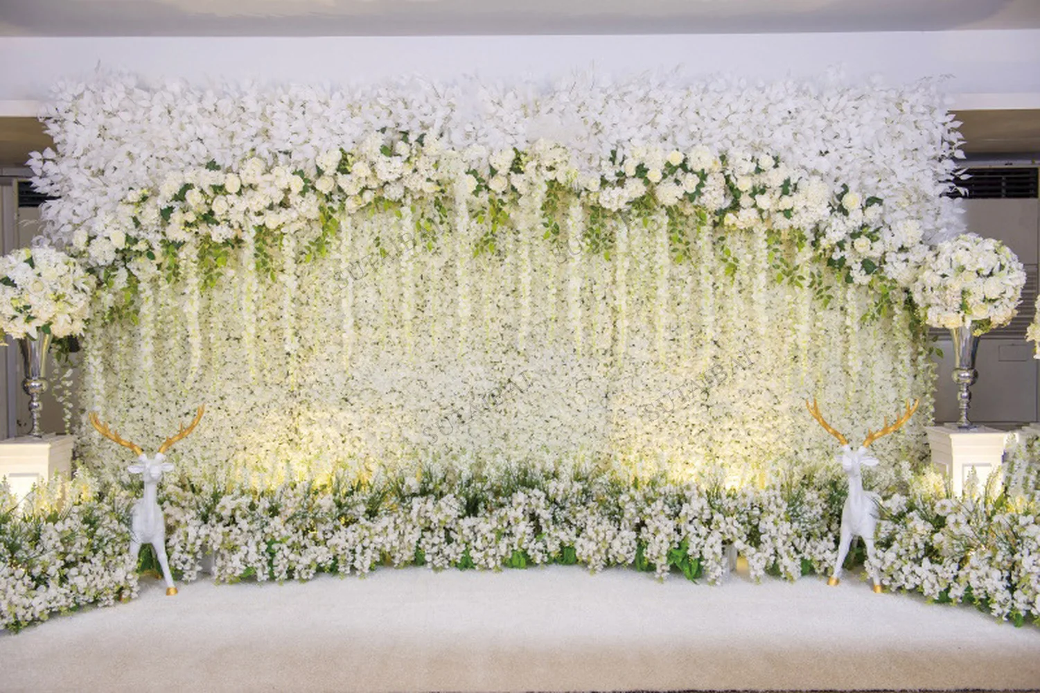 

Wedding Ceremony Personalized Photographic Backdrop Flowers Curtain Bridal Shower Party Photography Background For Photo Studio