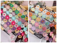 color small flower water soluble lace hand decoration accessories multicolor petal cap diy lace embroidery lace