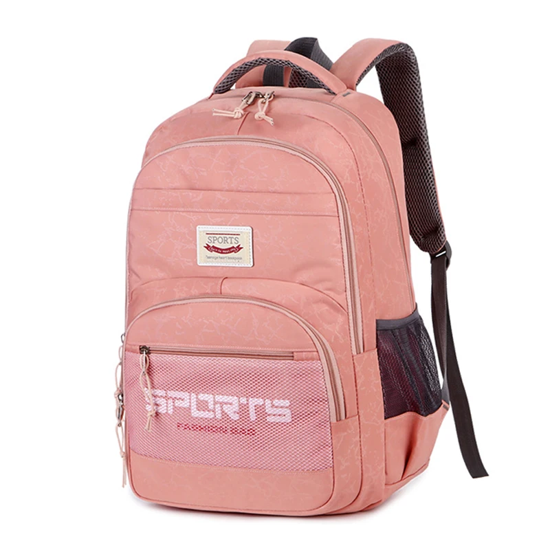 

Женский рюкзак для девочек-подростков, школьные сумки, нейлоновый розовый рюкзак, Молодежный Большой Вместительный рюкзак