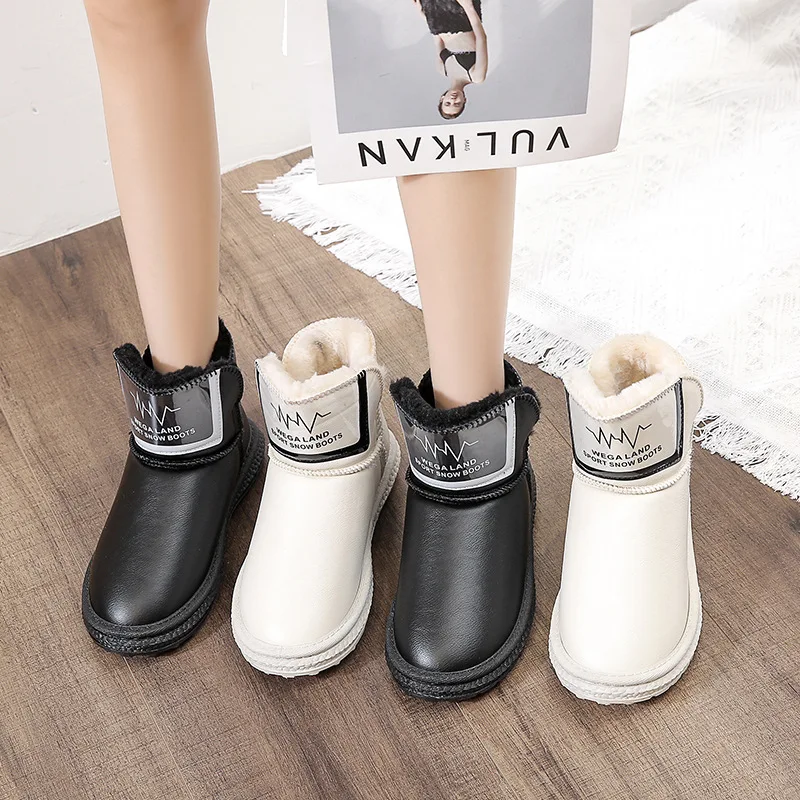 

Зимняя хлопковая обувь, ботинки для хлеба, новинка 2022, ботинки на плоской подошве в Корейском стиле, бархатные короткие ботинки