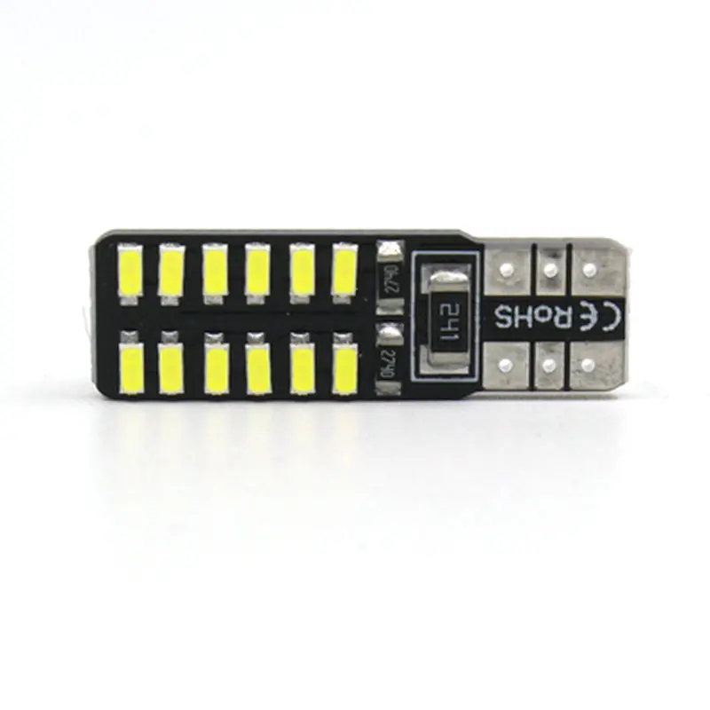1 шт. T10 W5W 3014 24 светодиодный SMD светильник лампа для зазора автомобиля
