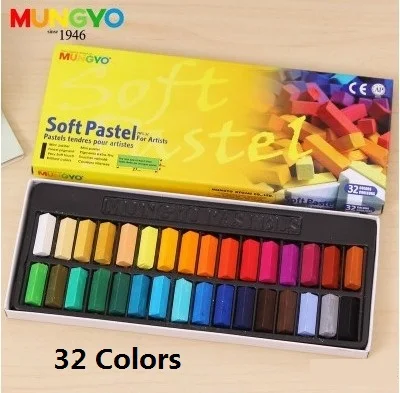 Mungyo MPS 64/48/32/24 Цвет s мягких пастельных тонах Цветной Мел Сделай Сам DIY бигуди для волос окрашенных Цвет make up искусство рисования краски - Цвет: 32 colors