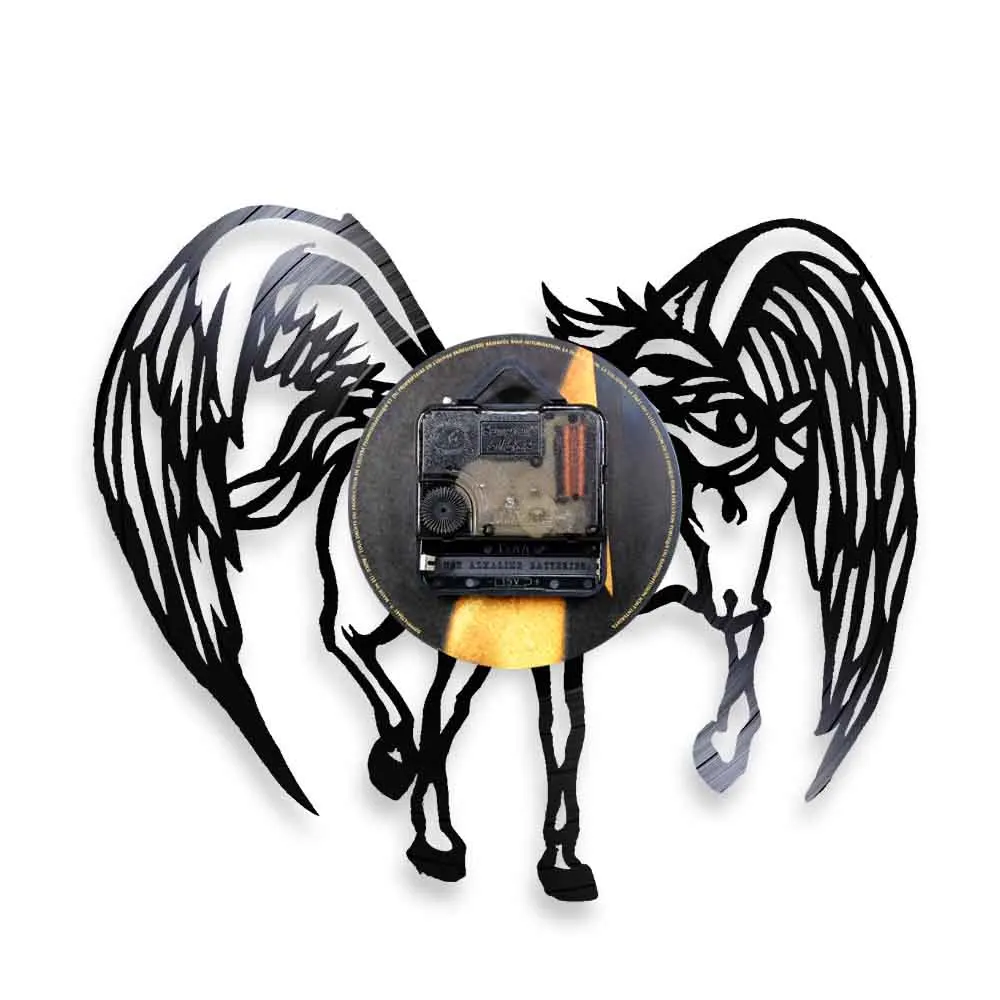 Настенные часы Pegasus винтажные настенные художественные фэнтезийные с лошадью
