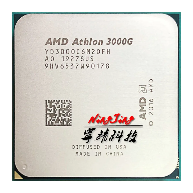 Двухъядерный процессор AMD Athlon 3000G X2 3 5 ГГц четырехъядерный YD3000C6M2OFH Socket