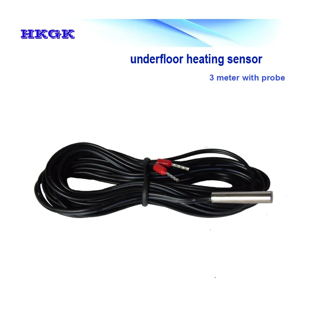Black sensor Внешний датчик длиной 3 метра для электротермического термостата для теплого пола - Цвет: Black sensor