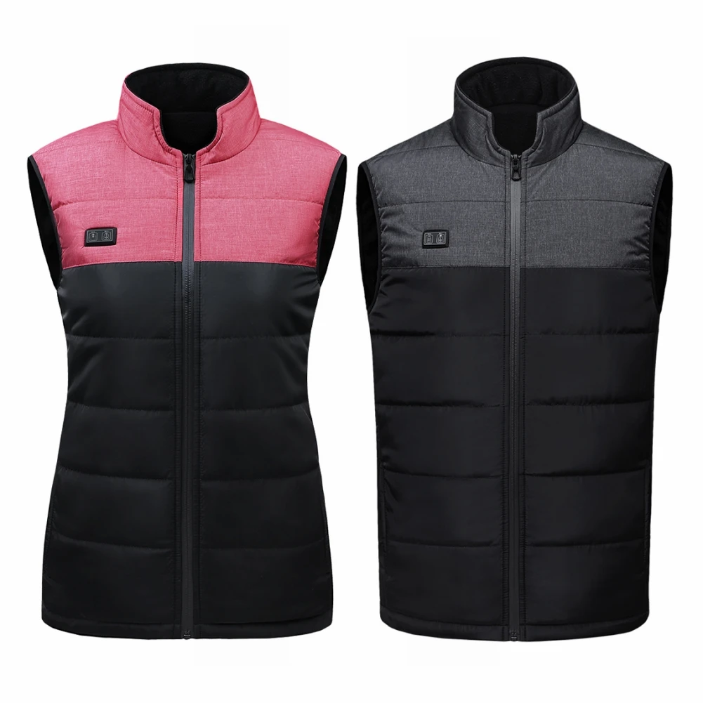 Heated Vest Men Women Usb Heated Jacket Heating Thermal Clothing Hunting Winter Fashion Heat Jacket Black M-5XL Warm Clothes