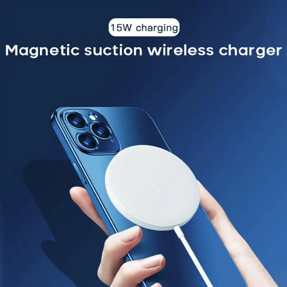 

15W Magnetic Wireless Charger For iPhone 12 Pro Max Charger Fast Charging Dock For Samsung Xiaomi Quick Wireless Charger