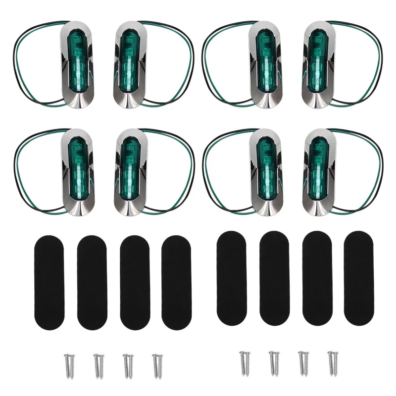 

Светильник для морской лодки, украшение кабины, светильник для навигации лодки, яхты, рыбалки, Понтонной Каяка, 12 В, 24 В, 8 шт.