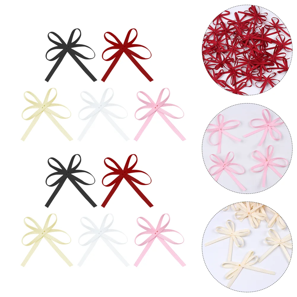 

100pcs DIY Clothing Adornment Decorative Ribbon Bowknot Head Wear Material