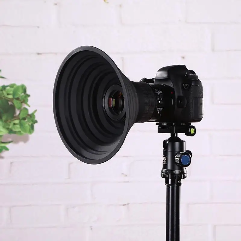 Силиконовая Антибликовая бленда для видеокамеры практичная объектива камеры