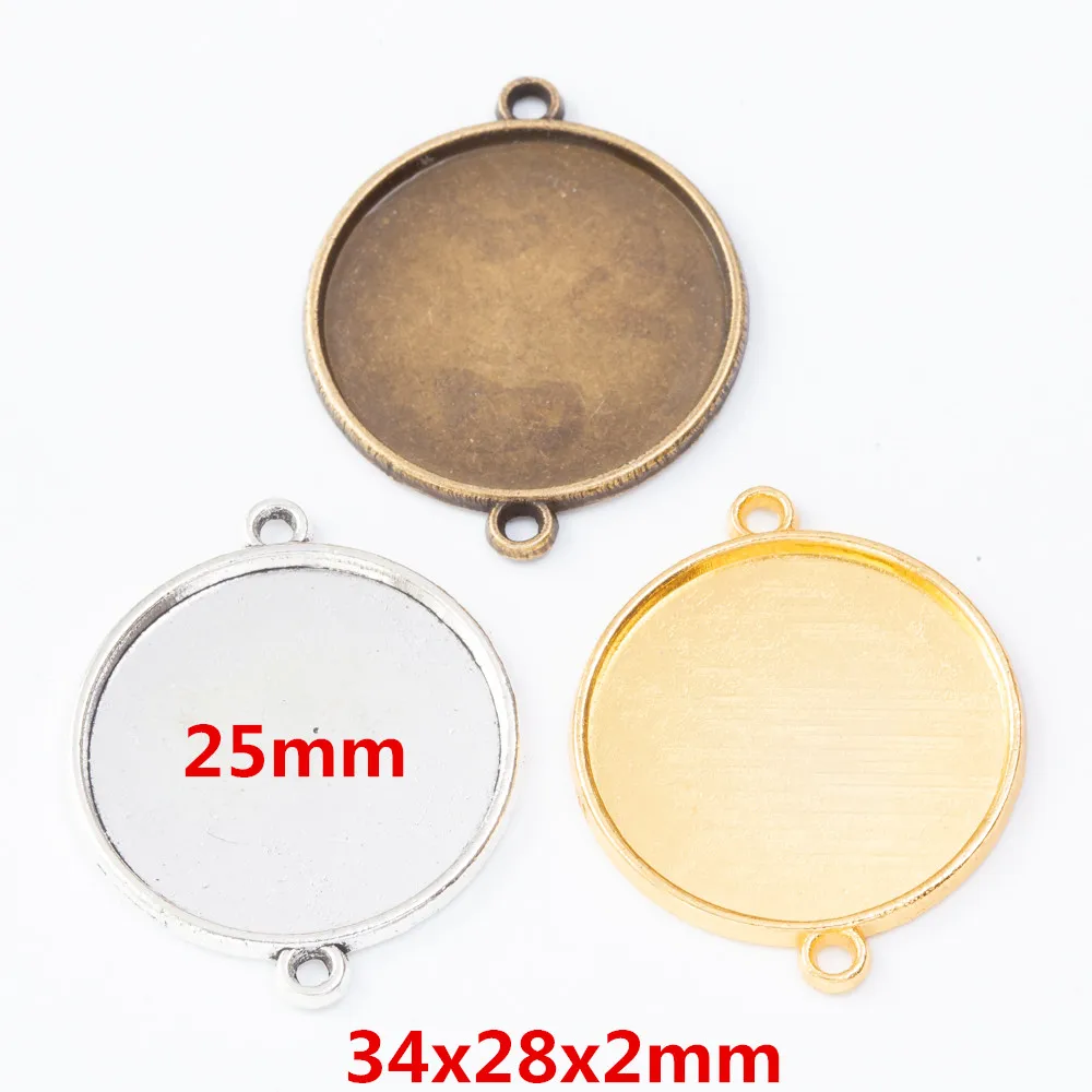 

60 штук в ретро оправе двойной подвесной соединитель подвеска Цинк Подвеска из сплава для творчества Европейский стиль Изготовление ювелирных изделий 7690