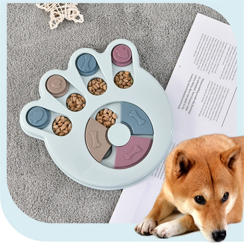 

2021 Dog Puzzle Toys Increase IQ Interactive Slow Dispensing Feeding Pet Dog Training Games Feeder For Small Medium Dog Puppy