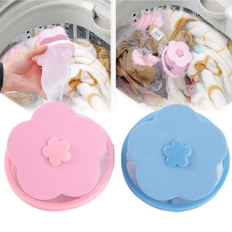 

Machine Floating Reusable Washing Lint Mesh Bag Portable Washer Lint Catcher DC156