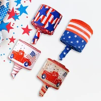 6mroll ribbon american independence day star printed burlap hemp rope gift wrapping diy home wall decoration bowknot craft