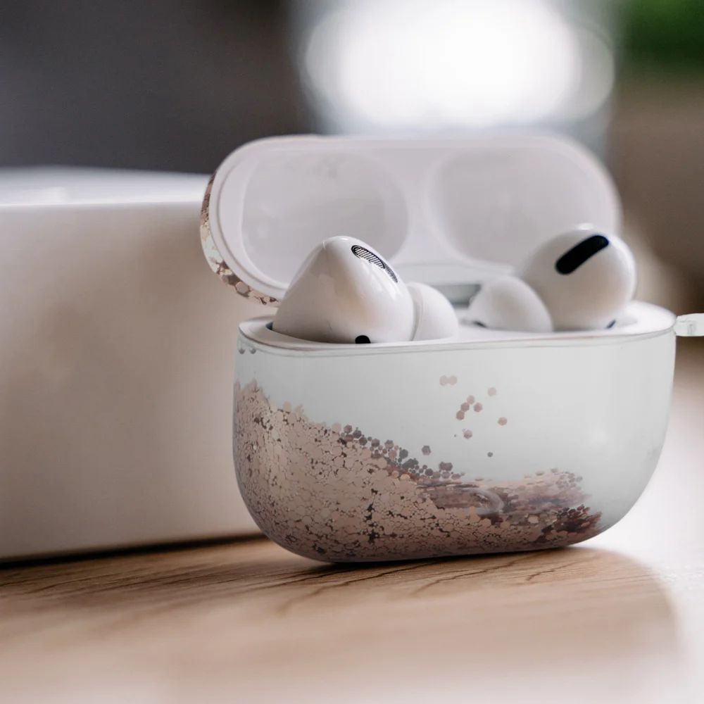 

1 Pc Quicksand Earphone Storage Box Cover Compatible with Apple Airpod 3