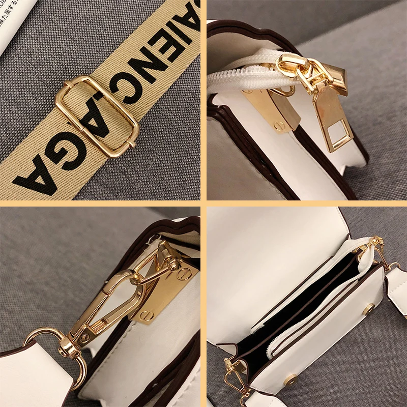 

Fashion Design PU Leather Crossbody Bags for Women 2021 Luxury Korean Version Simple Shoulder Bag Female Purse and Handbag