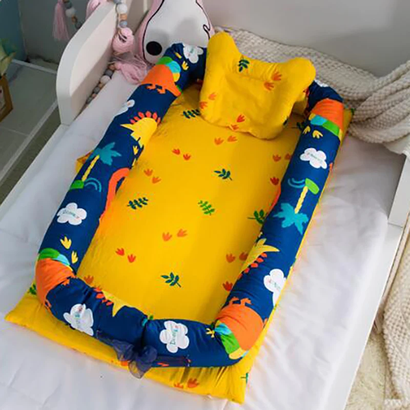 Портативная кроватка для новорожденных хлопковая корзина сна не скатывается YHM002