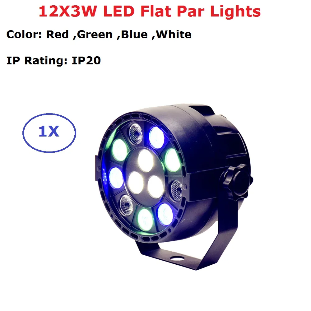 

Hot Sales LED Par Lights 12X3W RGBW 4 Colors LED Stage Par Cans IP20 Perfect For Disco Dj Bar Projector Machine Party Decoration