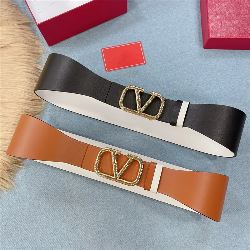 

2021 new style Luxury brand ladies fashion belt for women belt leather women belt Garavani VLOGO width 7 cm