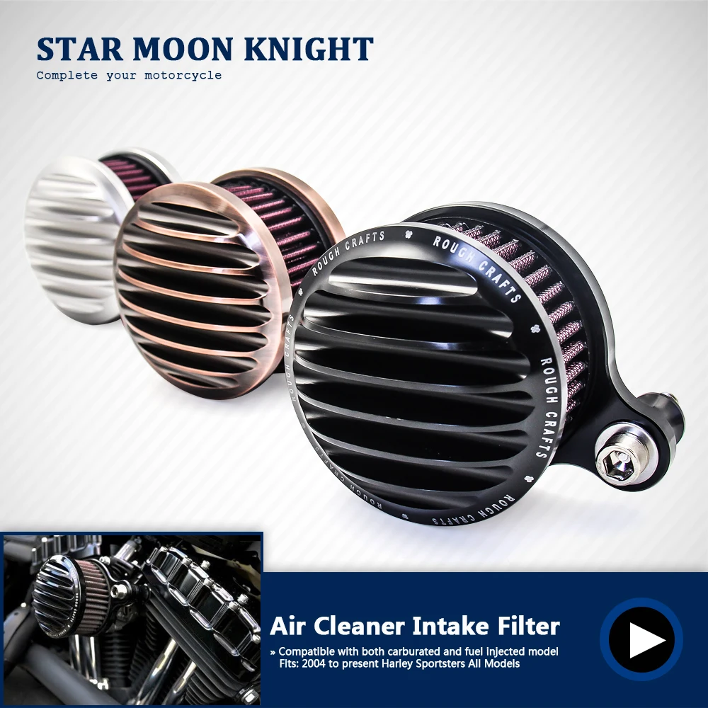 Мотоцикл воздухоочиститель Впускной фильтр системы алюминиевый для Harley Davidson