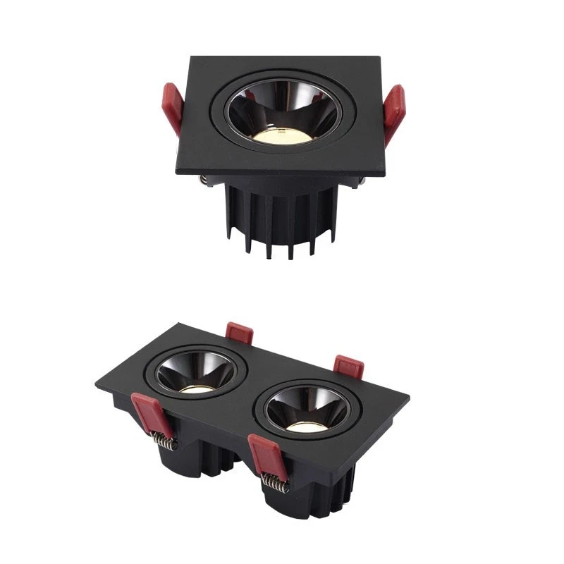 

Dimmable Recessed Led COB Downlight Ac220v 10w 15w Ceiling Panel Lights Deep Anti-Glare Cellular Network Design Lights For Room