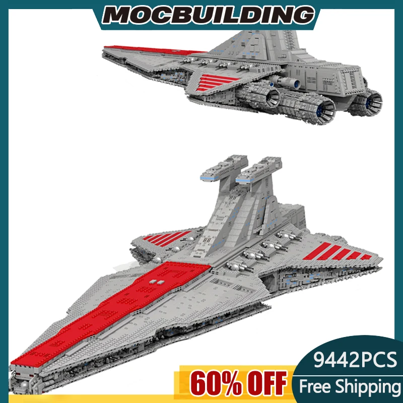 

MOC Venator Class Republic Attack Cruiser Building Blocks Kit For Star of Space Wars Spaceship Arms Idea Toys For Children Gifts