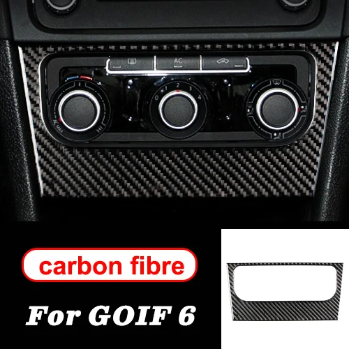 Air panel Для volkswagen golf 6 gti R MK6 аксессуары LHD RHD автомобильный Стайлинг углеродное волокно рулевое колесо Шестерня двери панели внутренние наклейки - Название цвета: Air panel