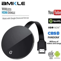 amkle wireless hdmi compatible dongle tv stick 2 4g 5g 1080p wifi g7s display receiver anycast miracast for ios android laptop