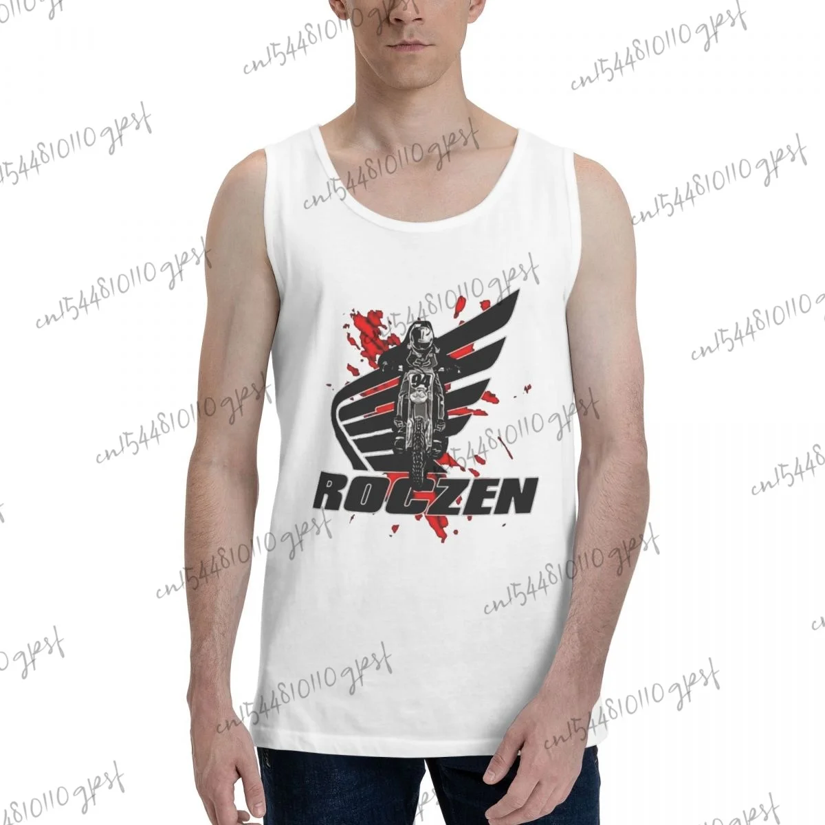 

Базовая майка Roczen 2018, белая майка для суперкросса и мотокросса, топ без рукавов, майка, рубашка