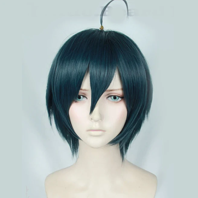 Shuichi Saihara косплей парик Danganronpa V3: Killing Harmony костюм играть парики Хэллоуин костюмы волосы - Цвет: Dark Green