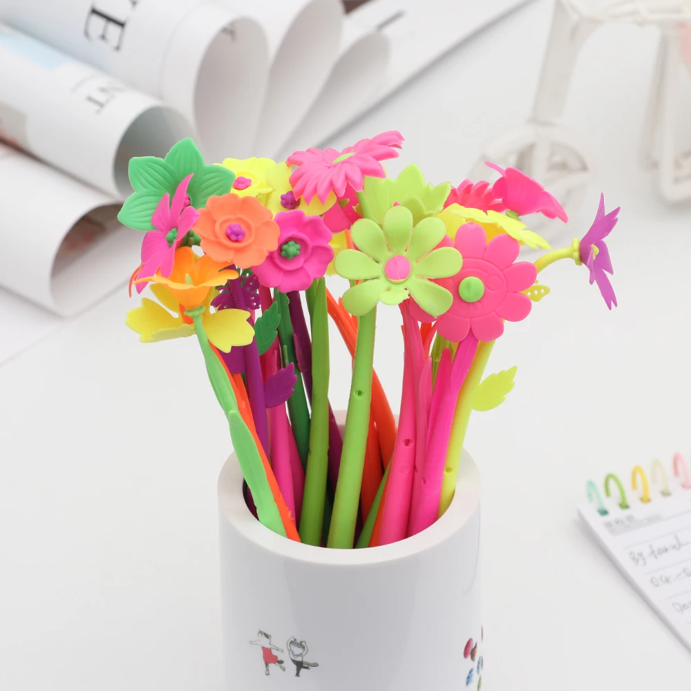 1 шт. детский силиконовый чехол с черными чернилами 0 38 мм|Гелевые ручки| |