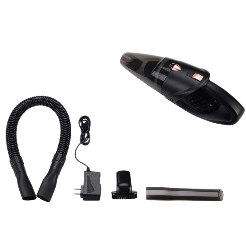 Handheld Car Vacuum Cordless Rechargeable Lithium Battery Small&ampLightweight Cleaner Strong Aluminum Fan Powerful Portable |