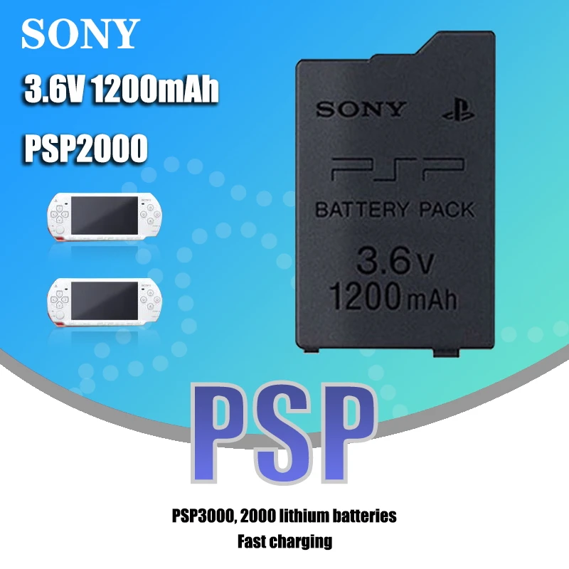 Аккумулятор 1200 мАч для Sony PSP 2000 3000 PSP2000 PSP3000 PlayStation портативные перезаряжаемые