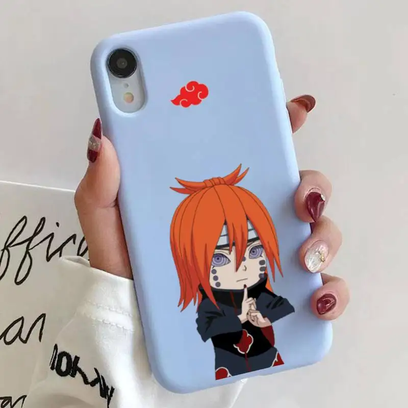 

Cute Fire Shadow Children Phone Case Blue Silicone For Iphone 6 7 8 11 12 Plus XR X XS SE2020 11/12PRO Max Cases