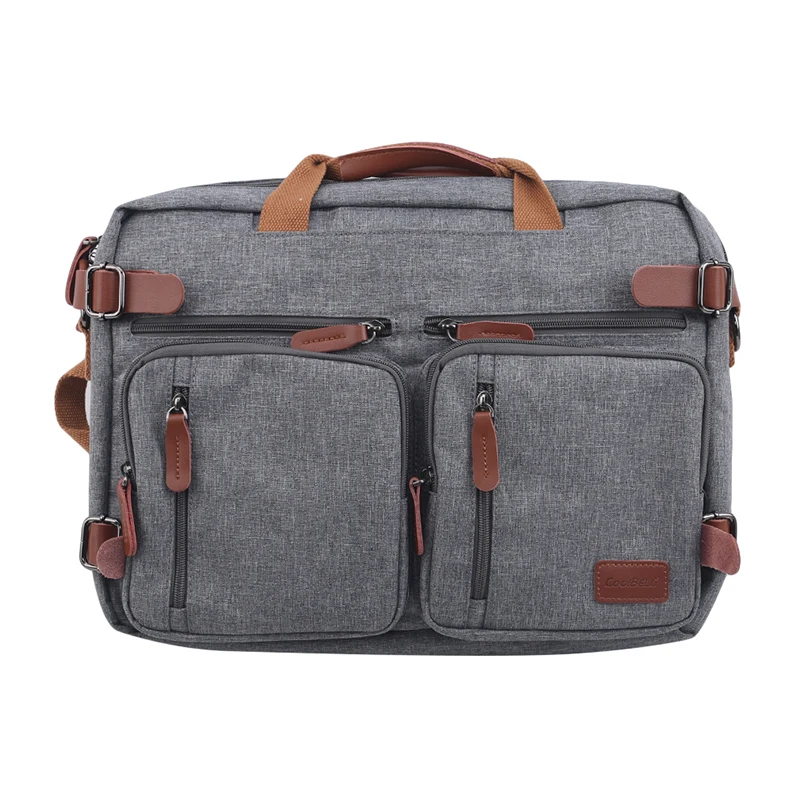 

Men Business Handbag Multifunctional Handbag Fashion Solid Color Atmosphere Simple Multiple Outer Pockets Diagonal Shoulder Bag