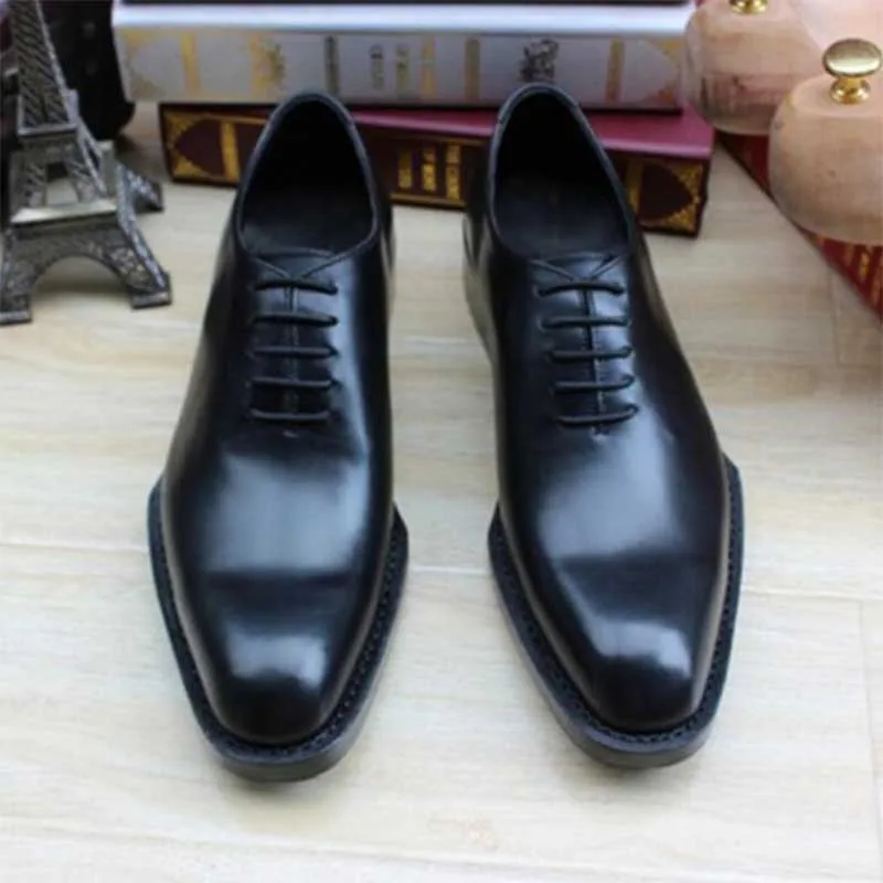 

Sipriks Custom Thick Leather Soled Dress Shoes Mens Whole Cut Oxfords Italian Custom Goodyear Welted Tuxedo Shoes Wedding Flats