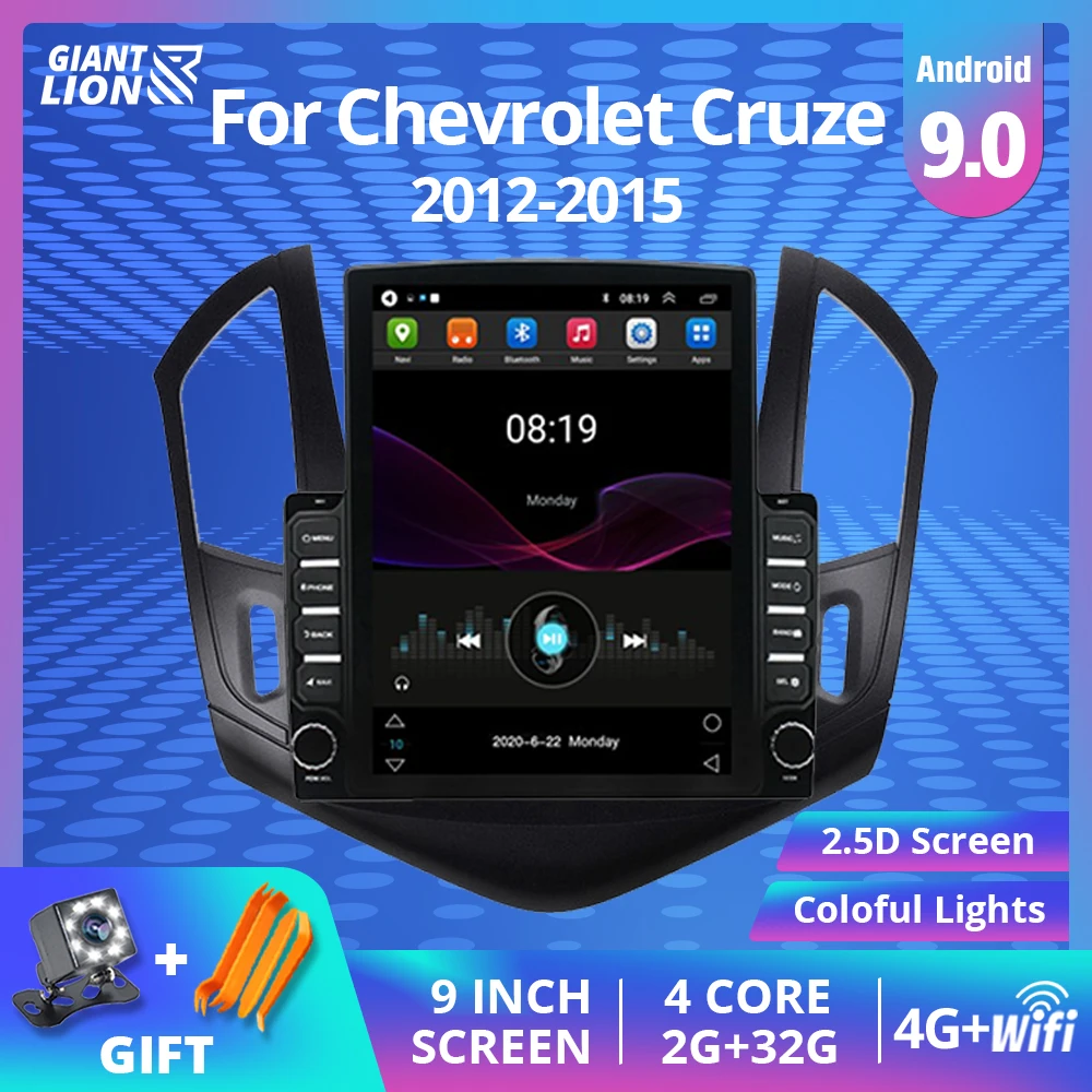 2Din Android 9 0 автомобильное радио для Chevrolet Cruze J300 J308 2012 2015 Автомобильный