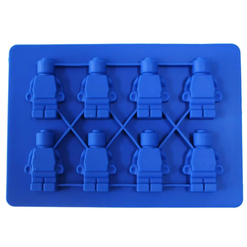 8 кирпичей силиконовая форма для льда в форме робота лоток кубик мороженого